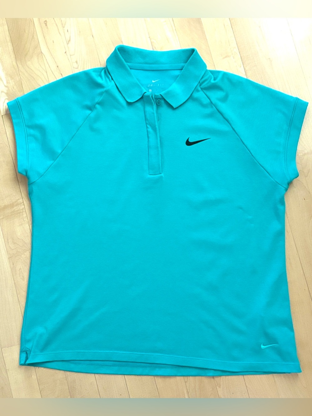 Nike Women’s Dri-FIT Polo Shirt - Aqua Teal - size L
